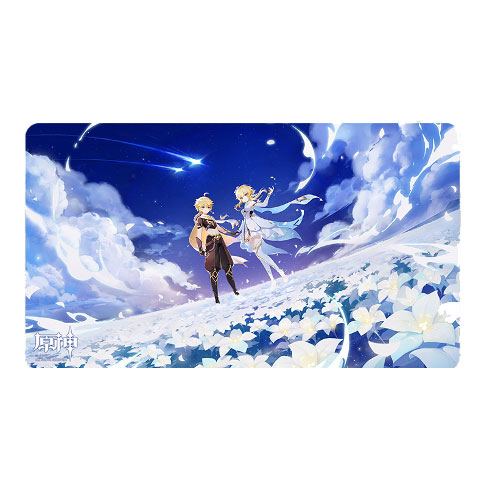 Genshin Impact Mousepad Traveler - Aether & Lumine