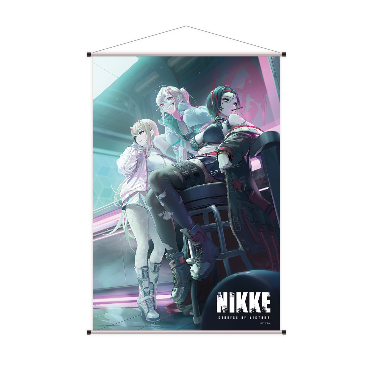 (Vorbestellung) NIKKE: Goddess of Victory - Viper, Jackal & Crow - Wallscroll