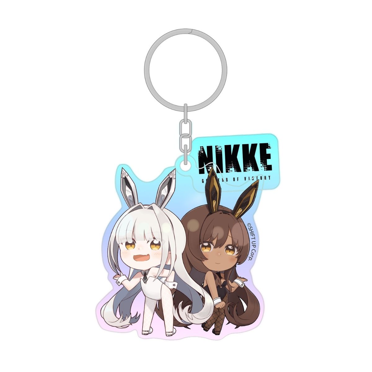 Goddess of Victory: NIKKE - Holographic Acrylic Keychain - Blanc & Noir